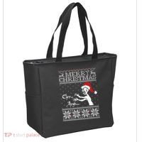 Merry Christmas Grr Argh Ugly Zombie Santa Tote Bag thumb 2