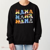 Mama Cow Girl Print Cute Women's Sweatshirt thumb 0