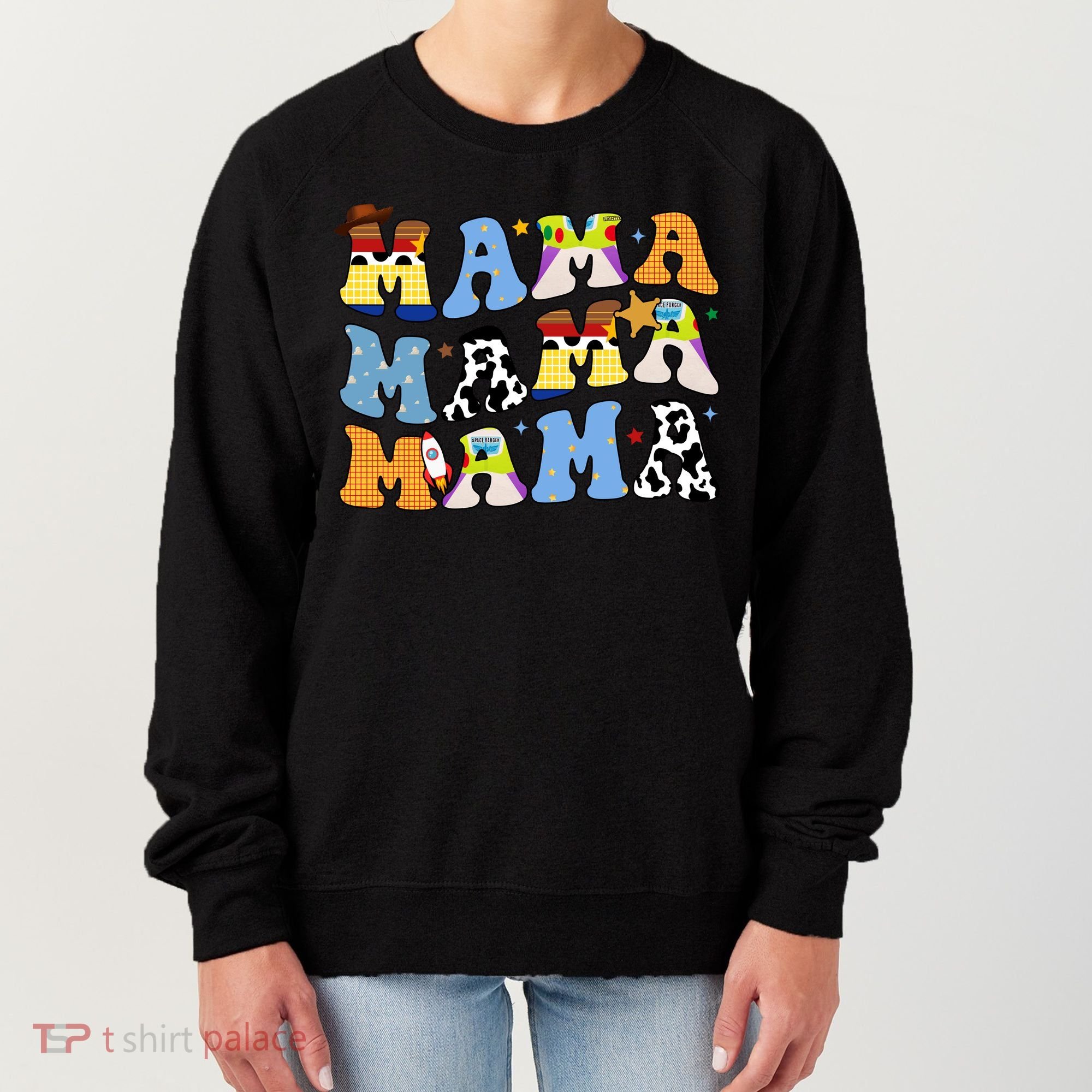 Mama Cow Girl Print Cute Women's Sweatshirt