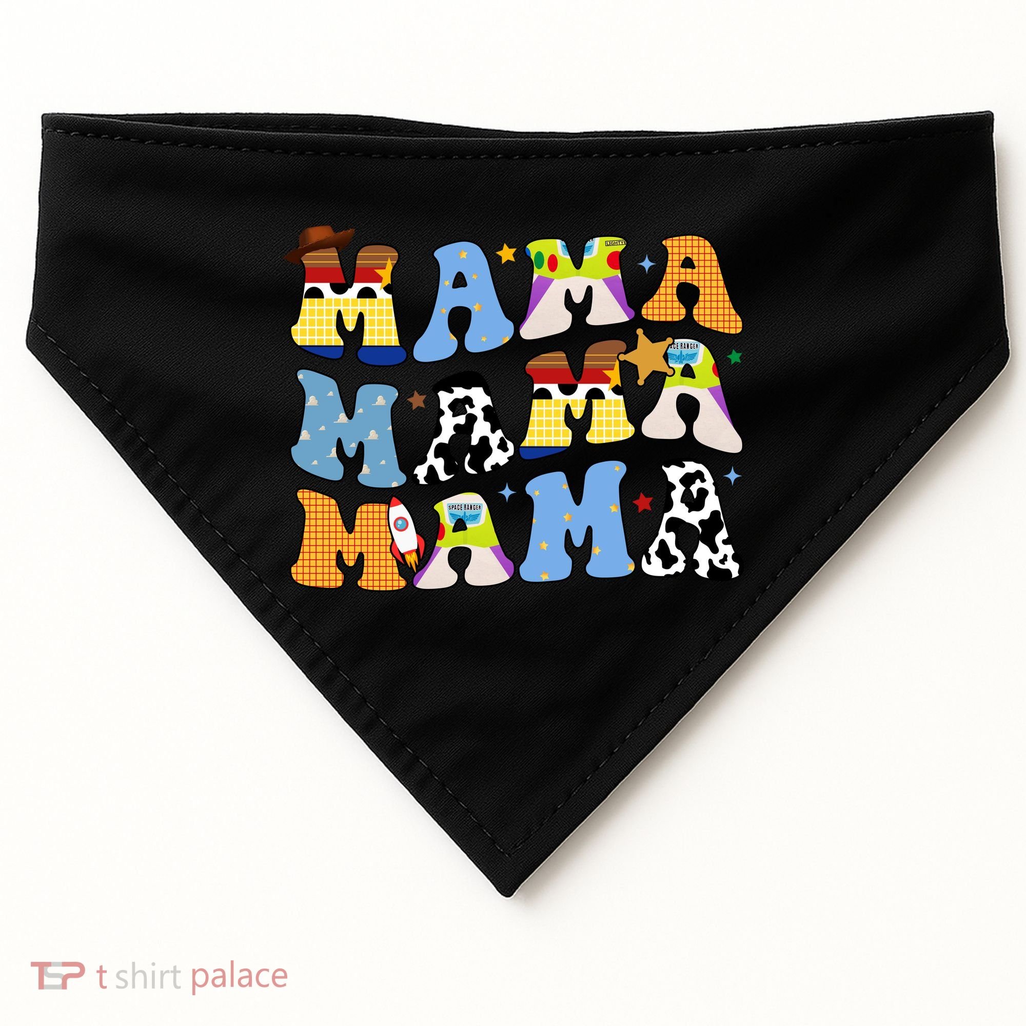 Mama Cow Girl Print Cute USA-Made Doggie Bandana