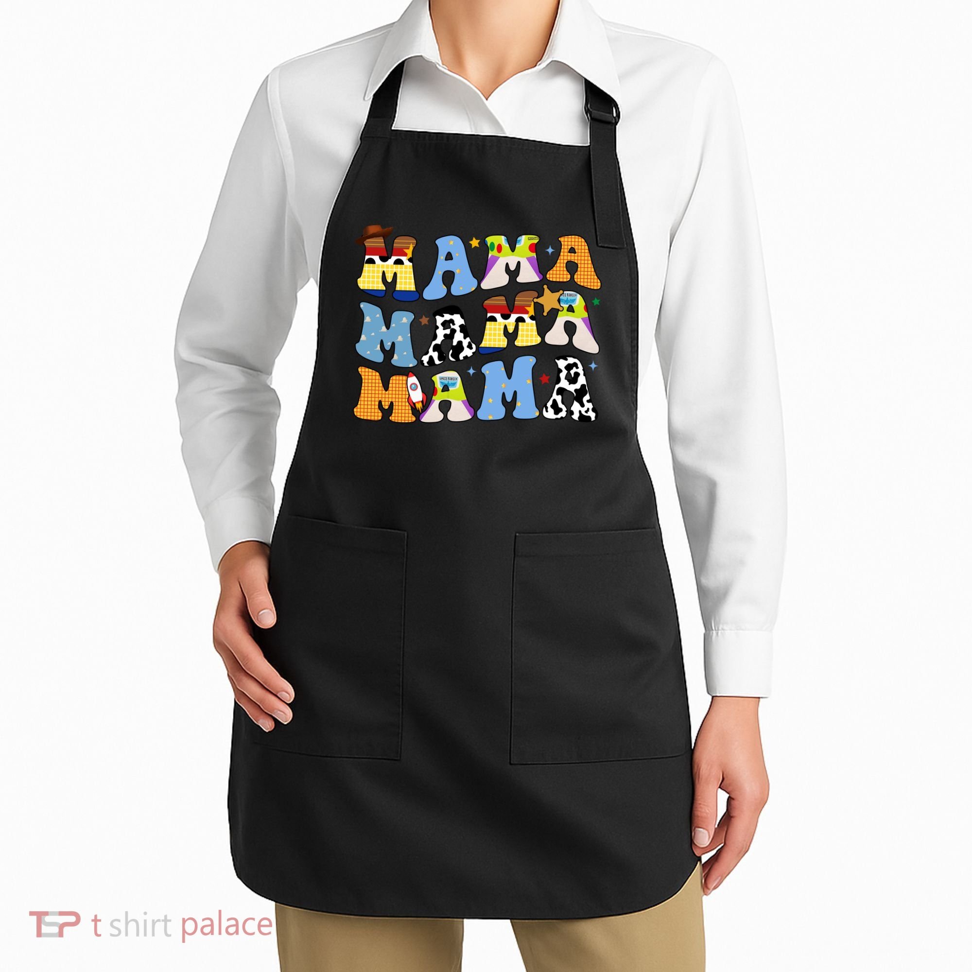 Mama Cow Girl Print Cute Apron