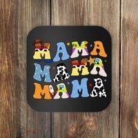 Mama Cow Girl Print Cute Coaster thumb 0