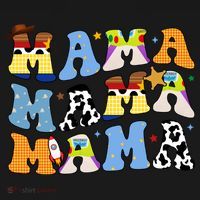 Mama Cow Girl Print Cute Mousepad thumb 1