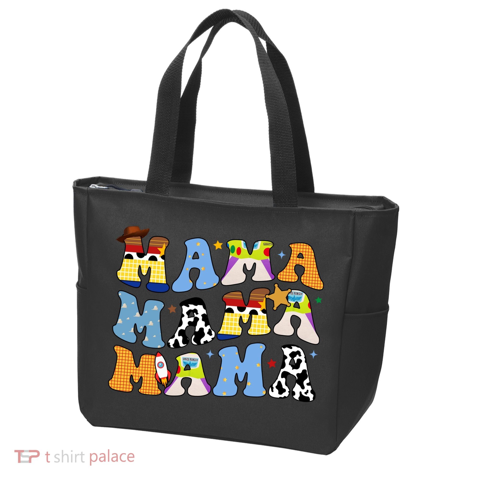 Mama Cow Girl Print Cute Tote Bag