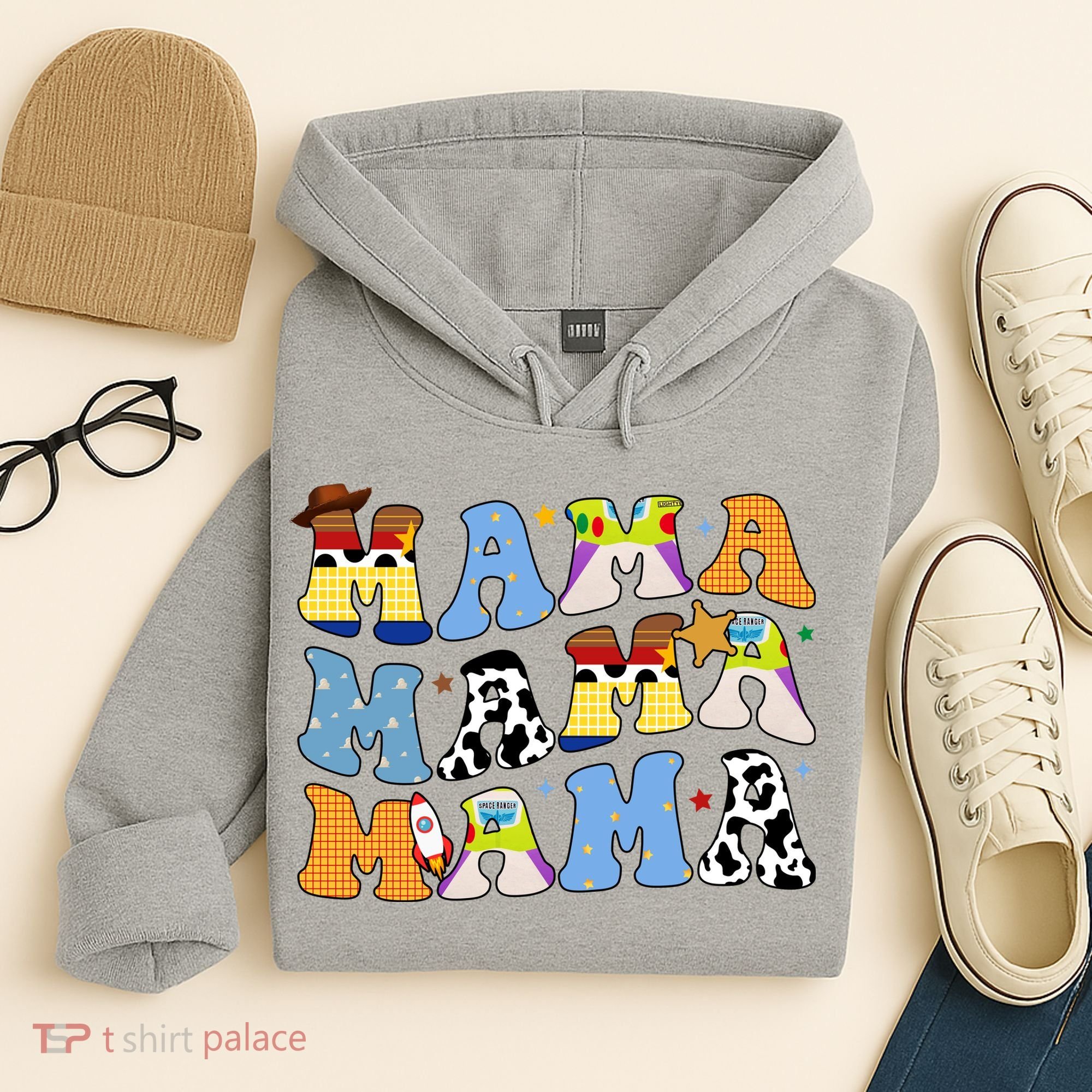 Mama Cow Girl Print Cute Hoodie