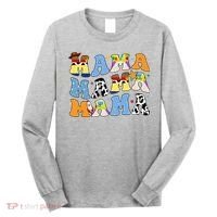 Mama Cow Girl Print Cute Long Sleeve Shirt thumb 0