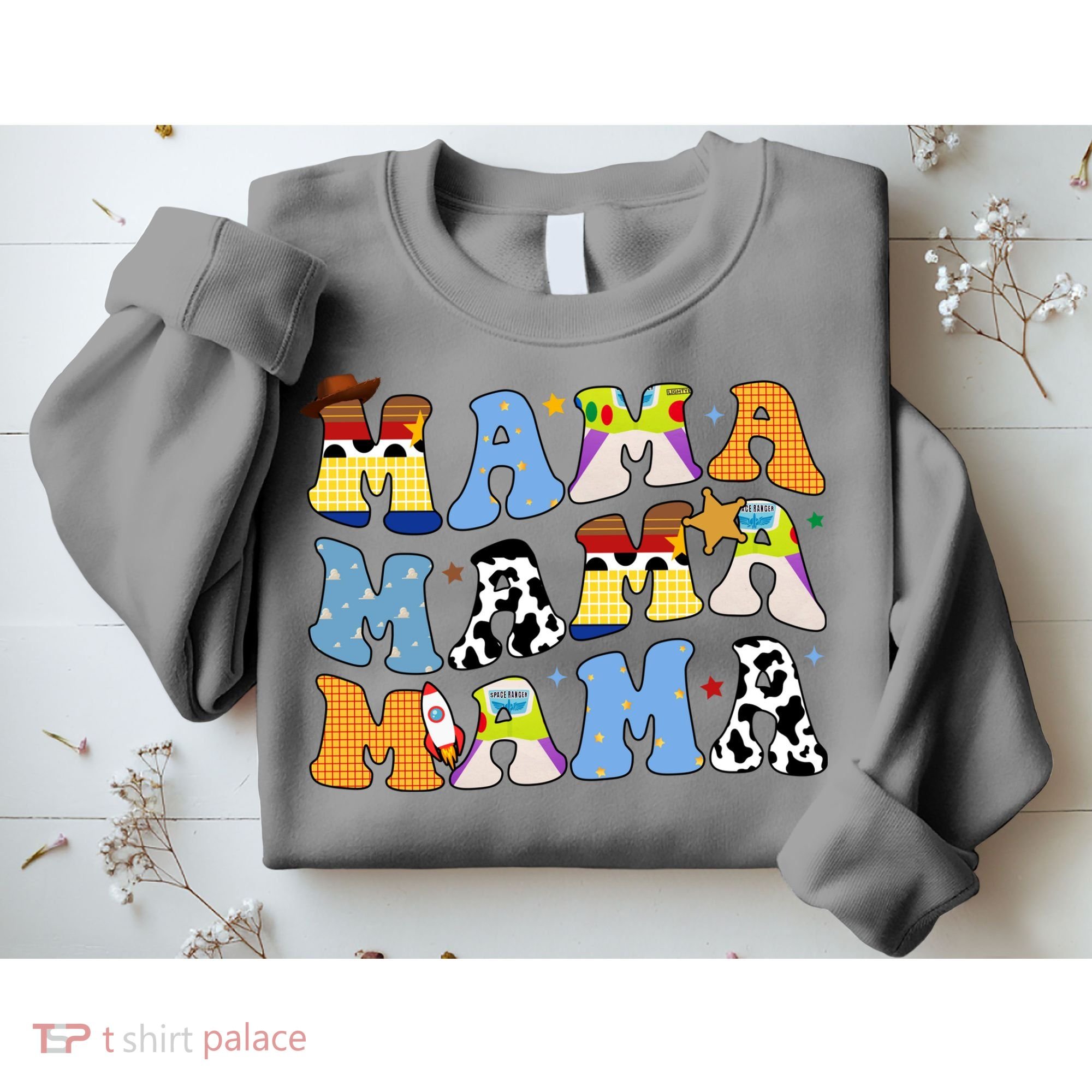 Mama Cow Girl Print Cute Sweatshirt