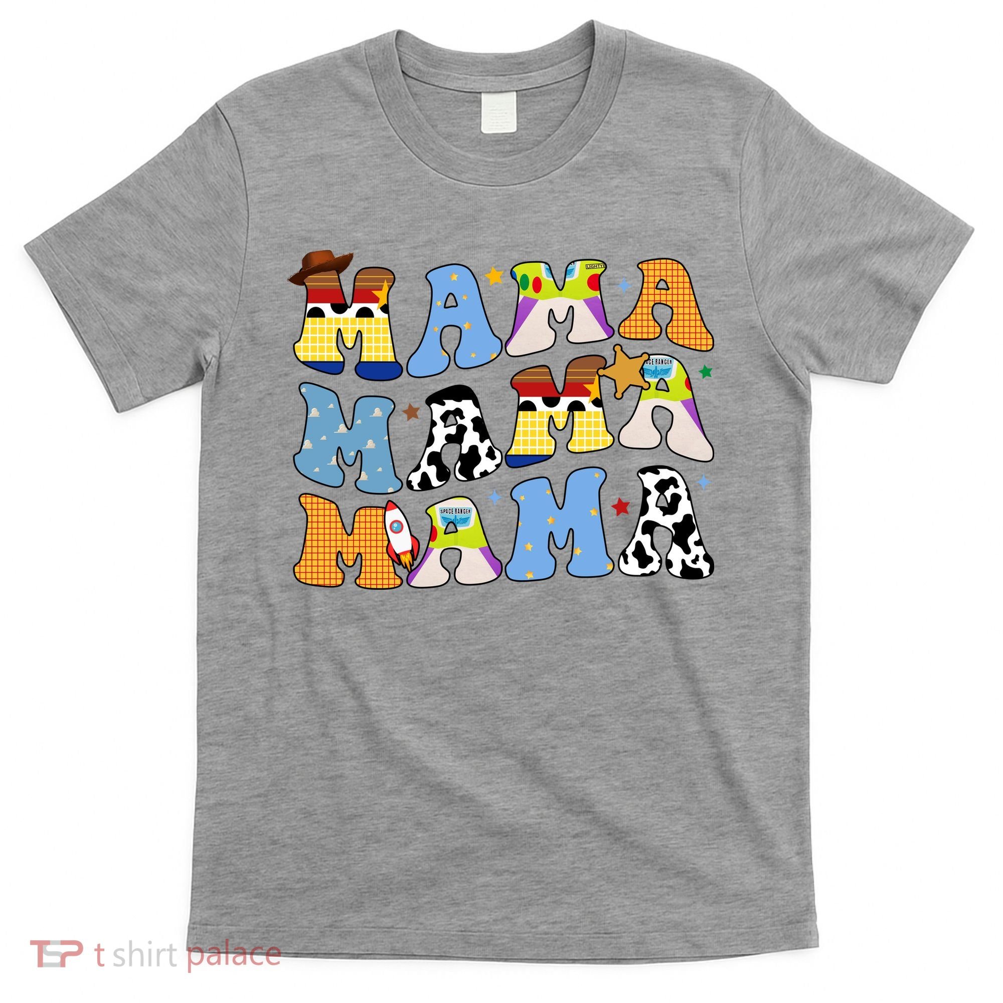 Mama Cow Girl Print Cute T-Shirt
