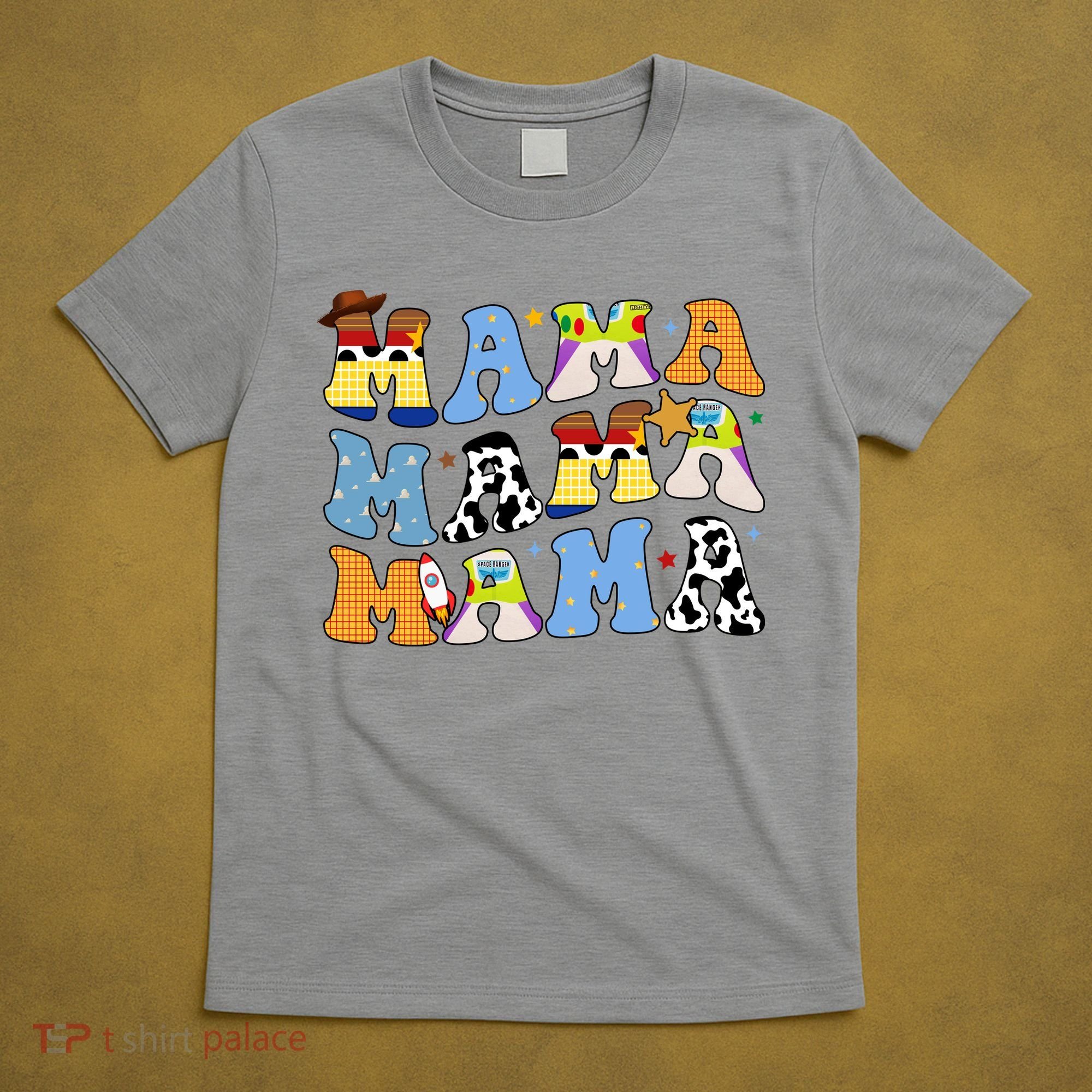 Mama Cow Girl Print Cute T-Shirt