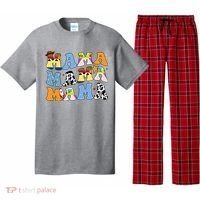 Mama Cow Girl Print Cute Pajama Set thumb 0