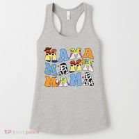 Mama Cow Girl Print Cute Women's Tank Top thumb 0