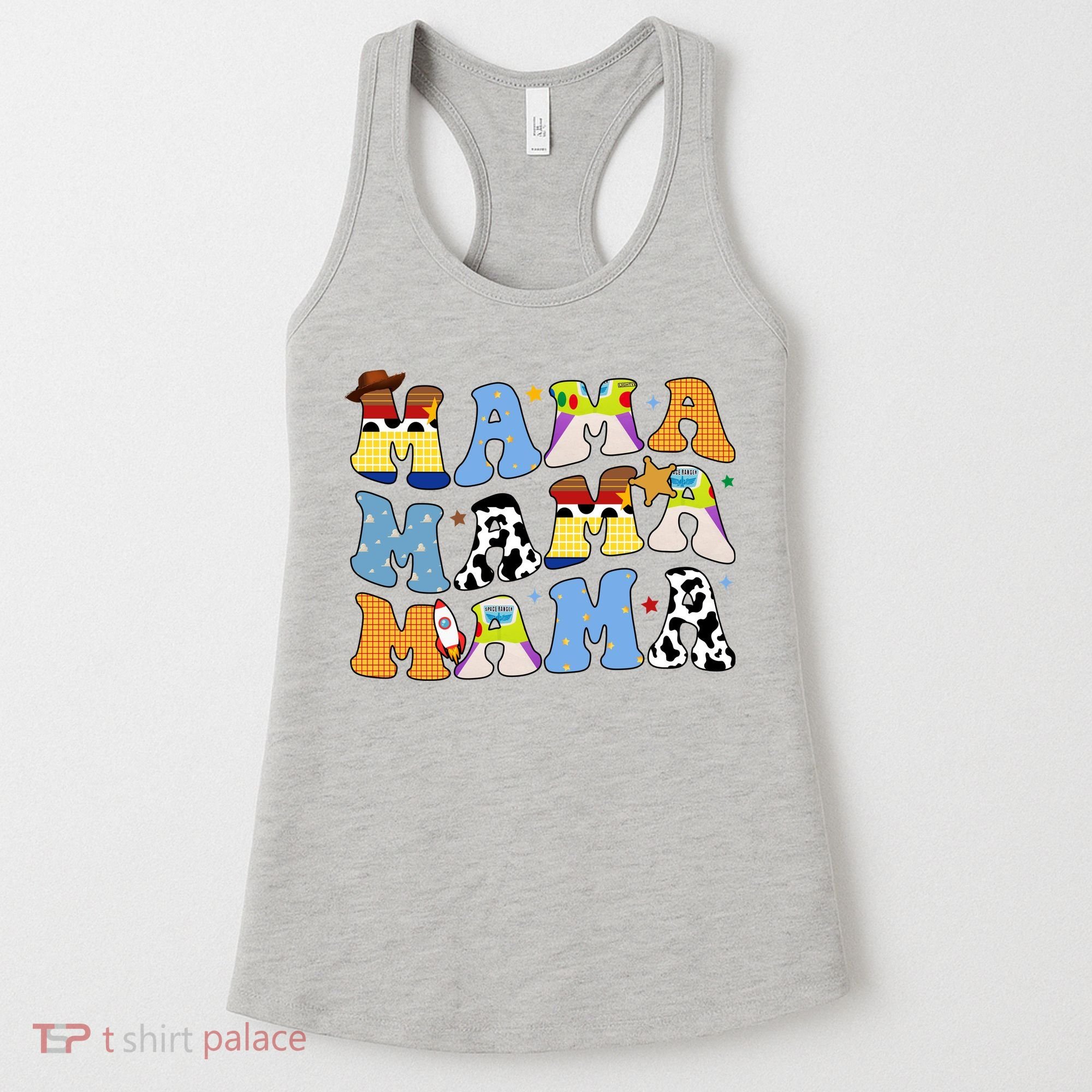 Mama Cow Girl Print Cute Women's Tank Top