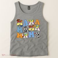 Mama Cow Girl Print Cute Tank Top thumb 2