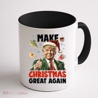 Make Christmas Great Again Pro Donald Trump Holiday Coffee Mug thumb 1