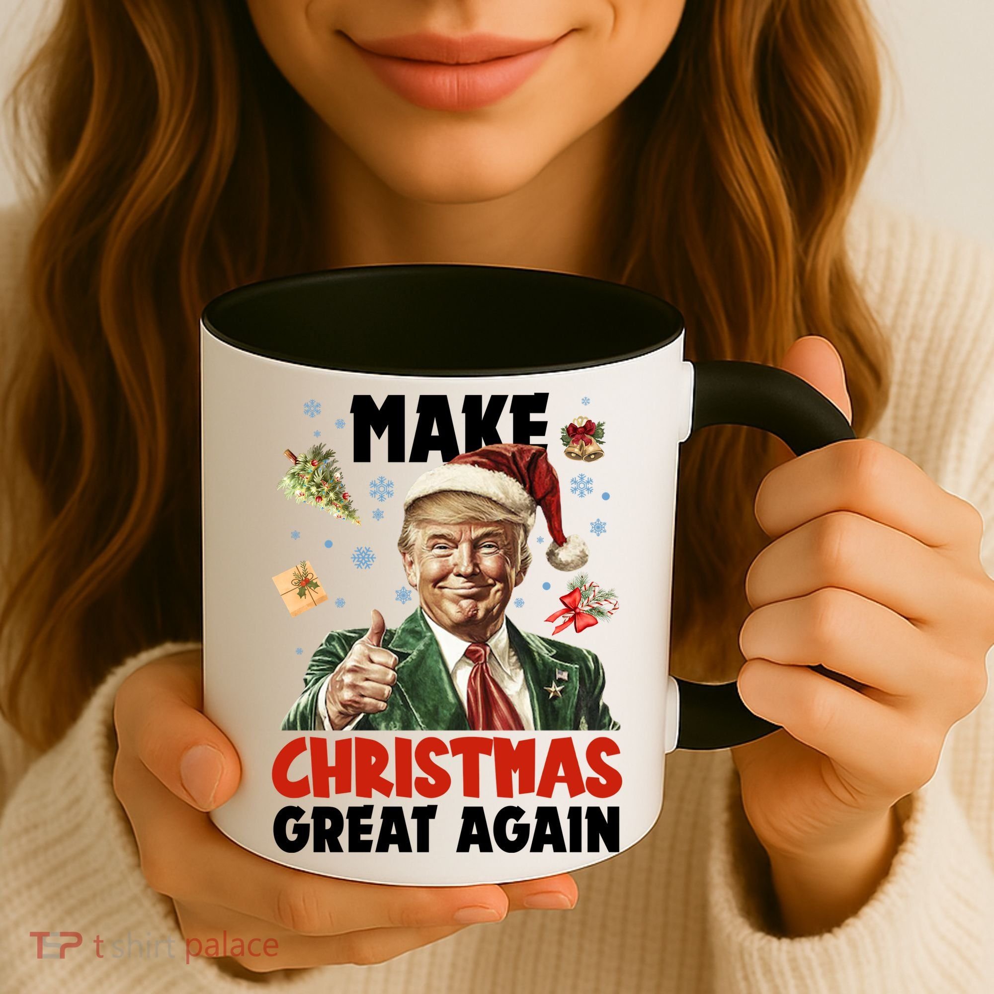 Make Christmas Great Again Pro Donald Trump Holiday Coffee Mug