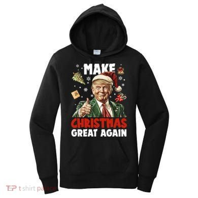 Make Christmas Great Again Pro Donald Trump Holiday Women's Hoodie