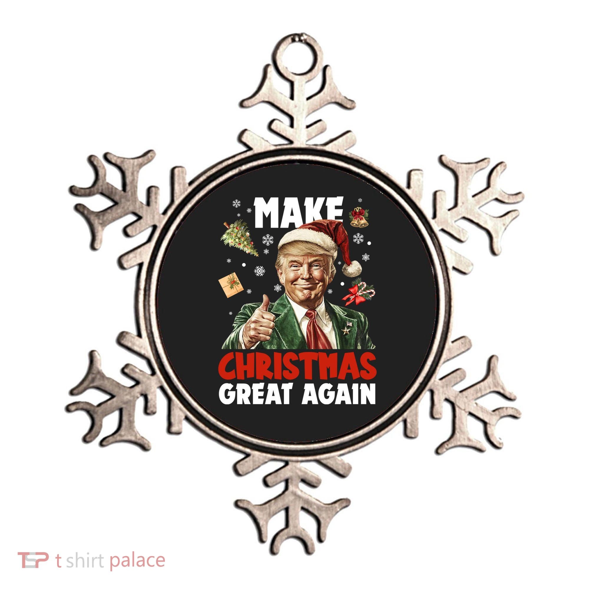 Make Christmas Great Again Pro Donald Trump Holiday Ornament