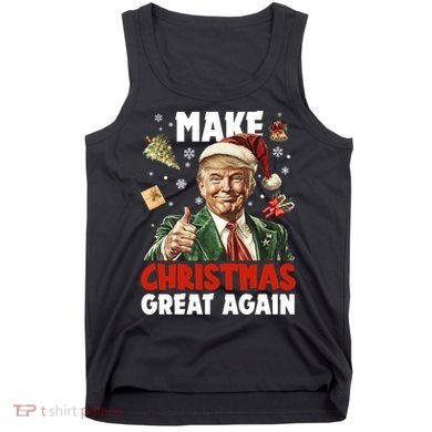 Make Christmas Great Again Pro Donald Trump Holiday Tank Top