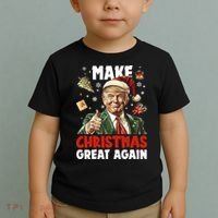 Make Christmas Great Again Pro Donald Trump Holiday Toddler T-Shirt thumb 2