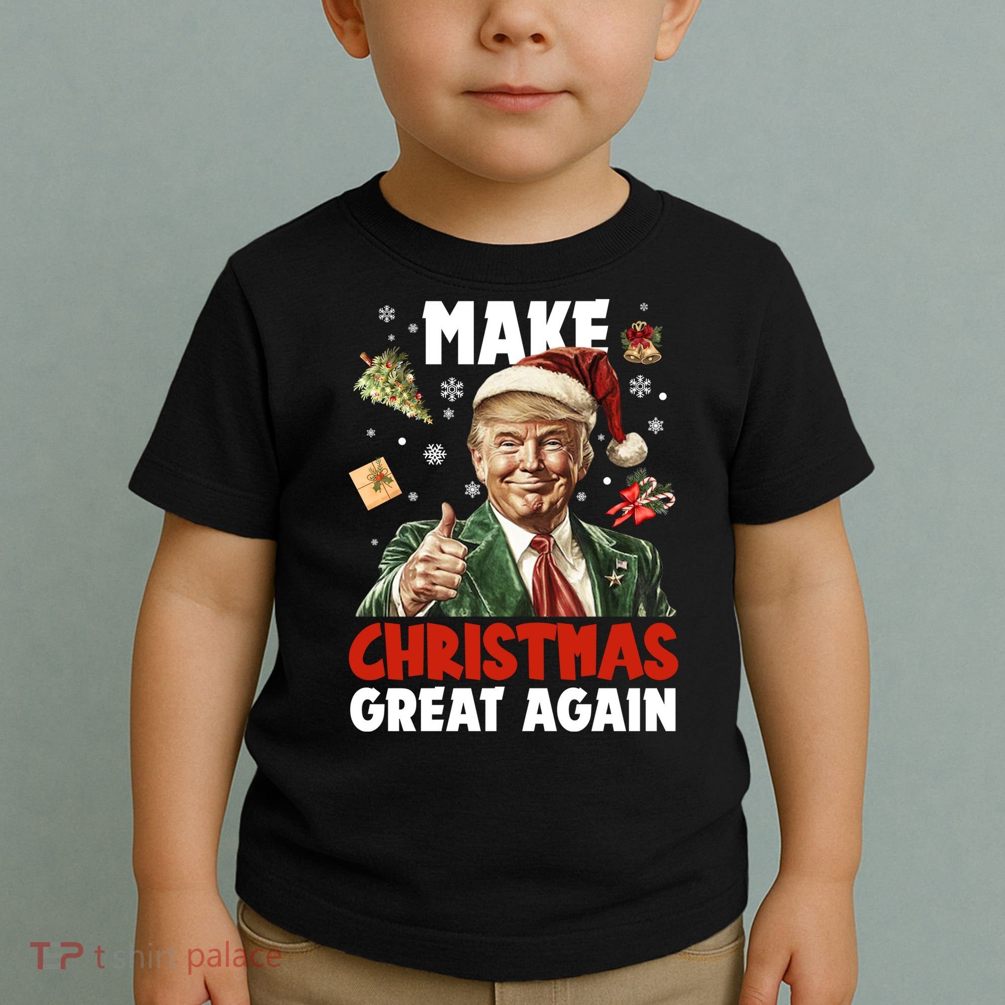 Make Christmas Great Again Pro Donald Trump Holiday Toddler T-Shirt