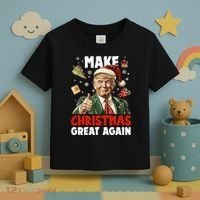 Make Christmas Great Again Pro Donald Trump Holiday Toddler T-Shirt thumb 3