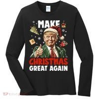 Make Christmas Great Again Pro Donald Trump Holiday Women's Long Sleeve Shirt thumb 0