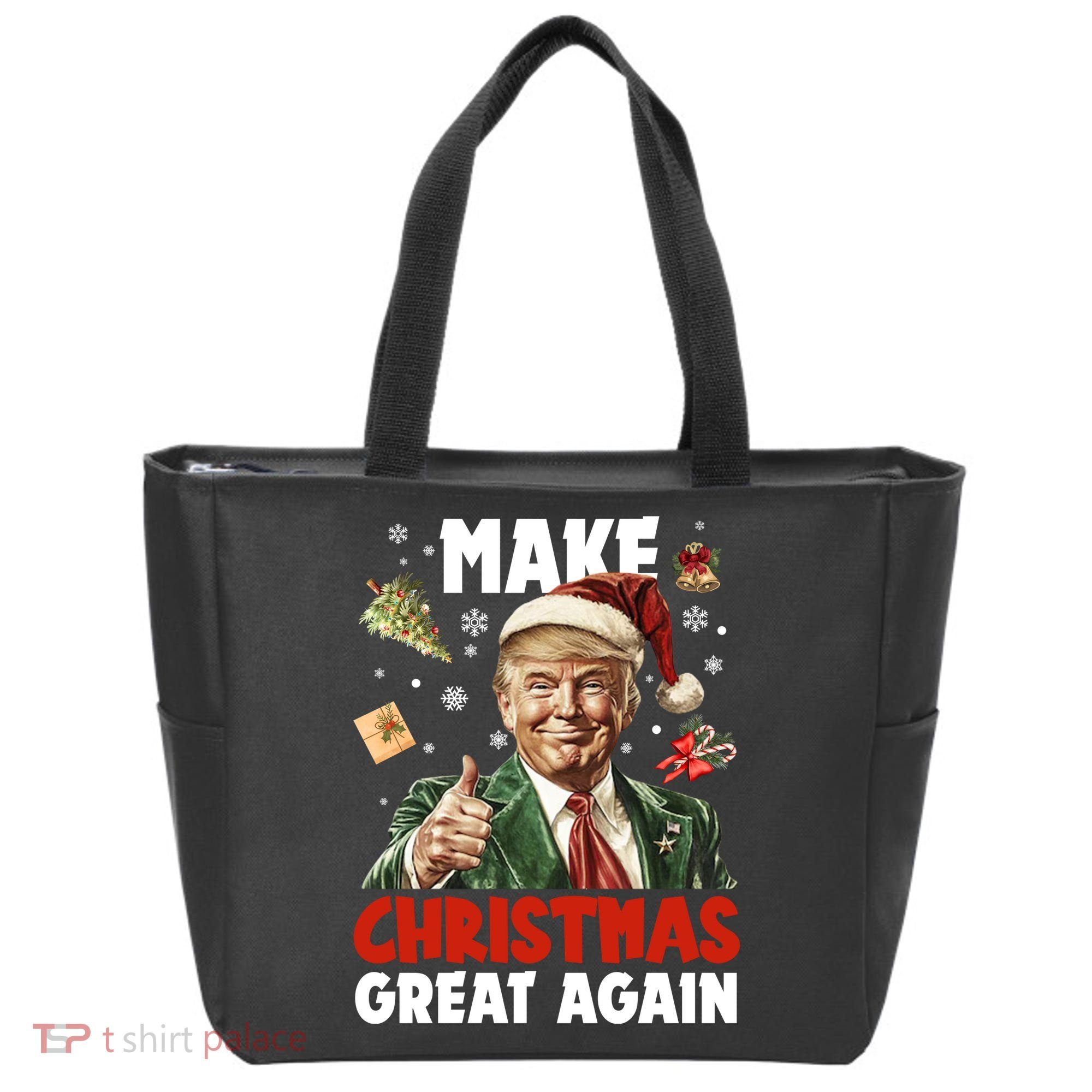 Make Christmas Great Again Pro Donald Trump Holiday Tote Bag