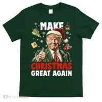 Make Christmas Great Again Pro Donald Trump Holiday T-Shirt thumb 0