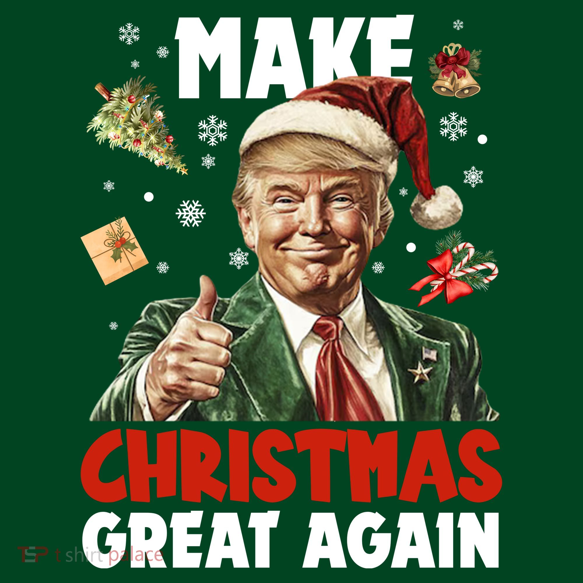 Make Christmas Great Again Pro Donald Trump Holiday Mousepad
