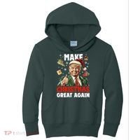 Make Christmas Great Again Pro Donald Trump Holiday Kids Hoodie thumb 0