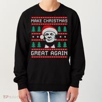 Make Christmas Great Again Trump Women's Sweatshirt thumb 0