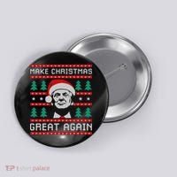 Make Christmas Great Again Trump Button thumb 0