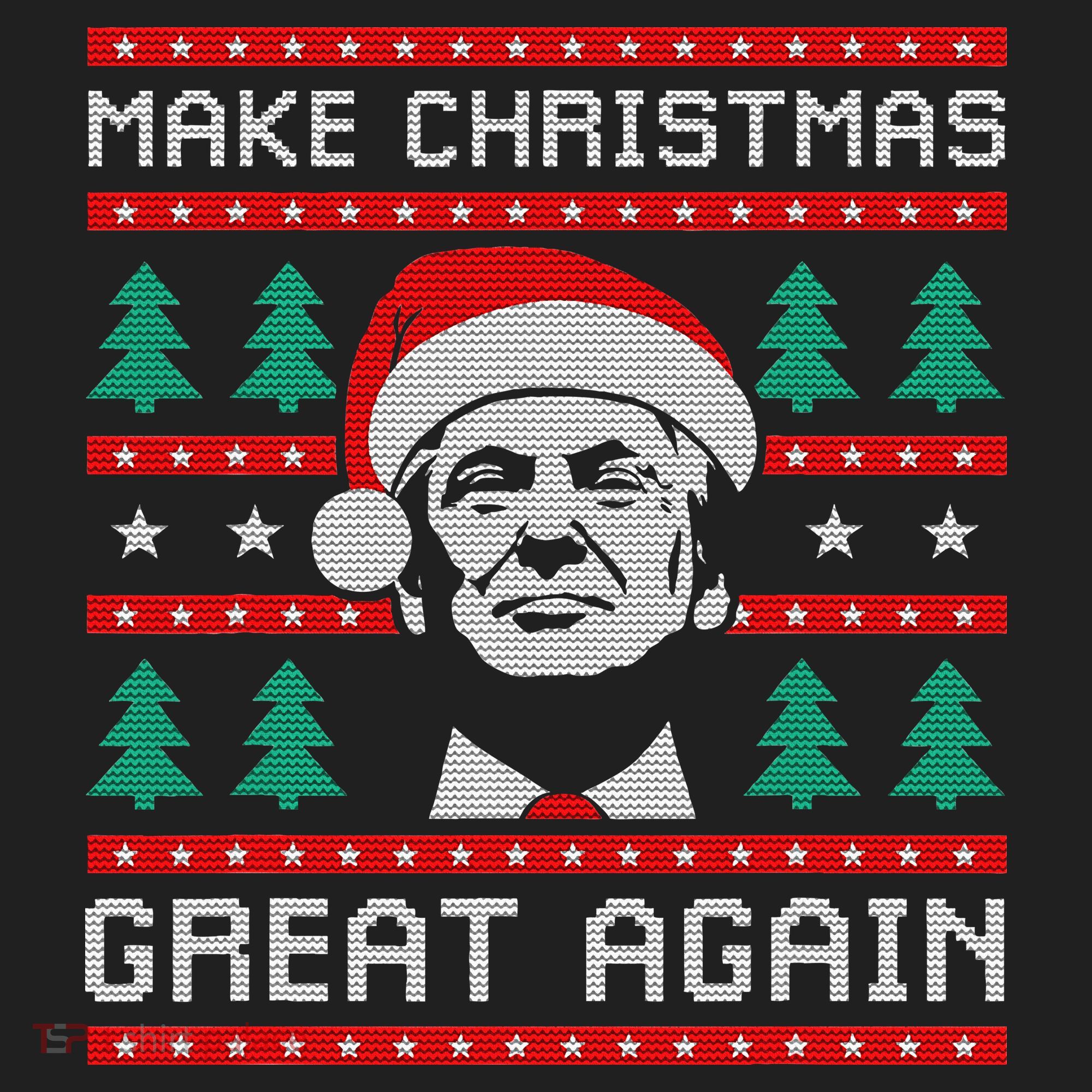 Make Christmas Great Again Trump Beanie