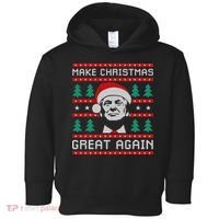 Make Christmas Great Again Trump Toddler Hoodie thumb 0