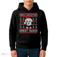 Make Christmas Great Again Trump Kids Hoodie thumb 4