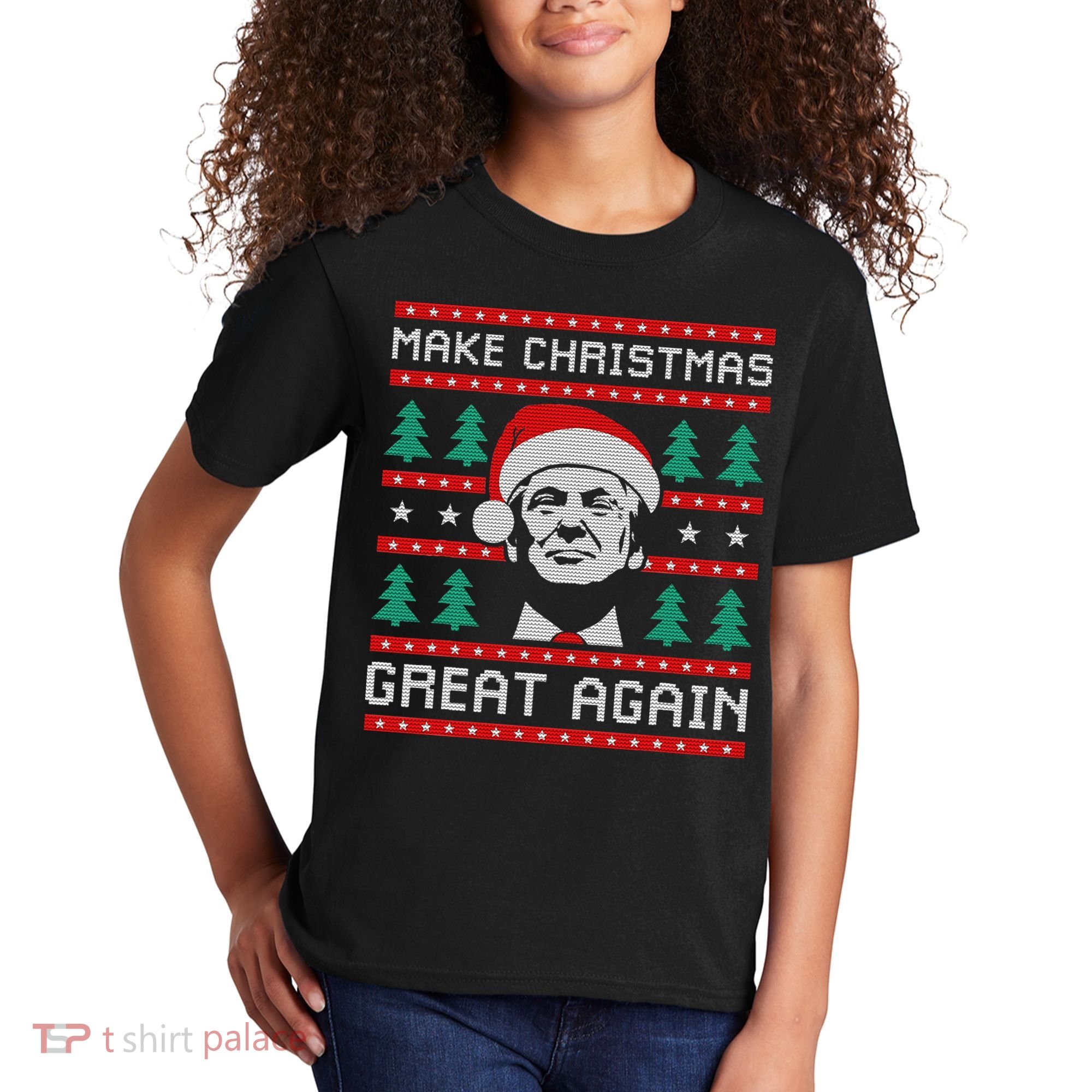 Make Christmas Great Again Trump Kids T-Shirt