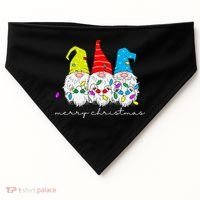Merry Christmas Gnome USA-Made Doggie Bandana thumb 0