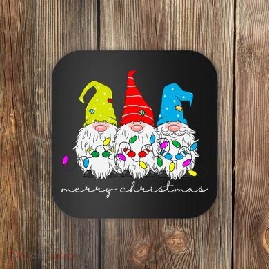 Merry Christmas Gnome Coaster