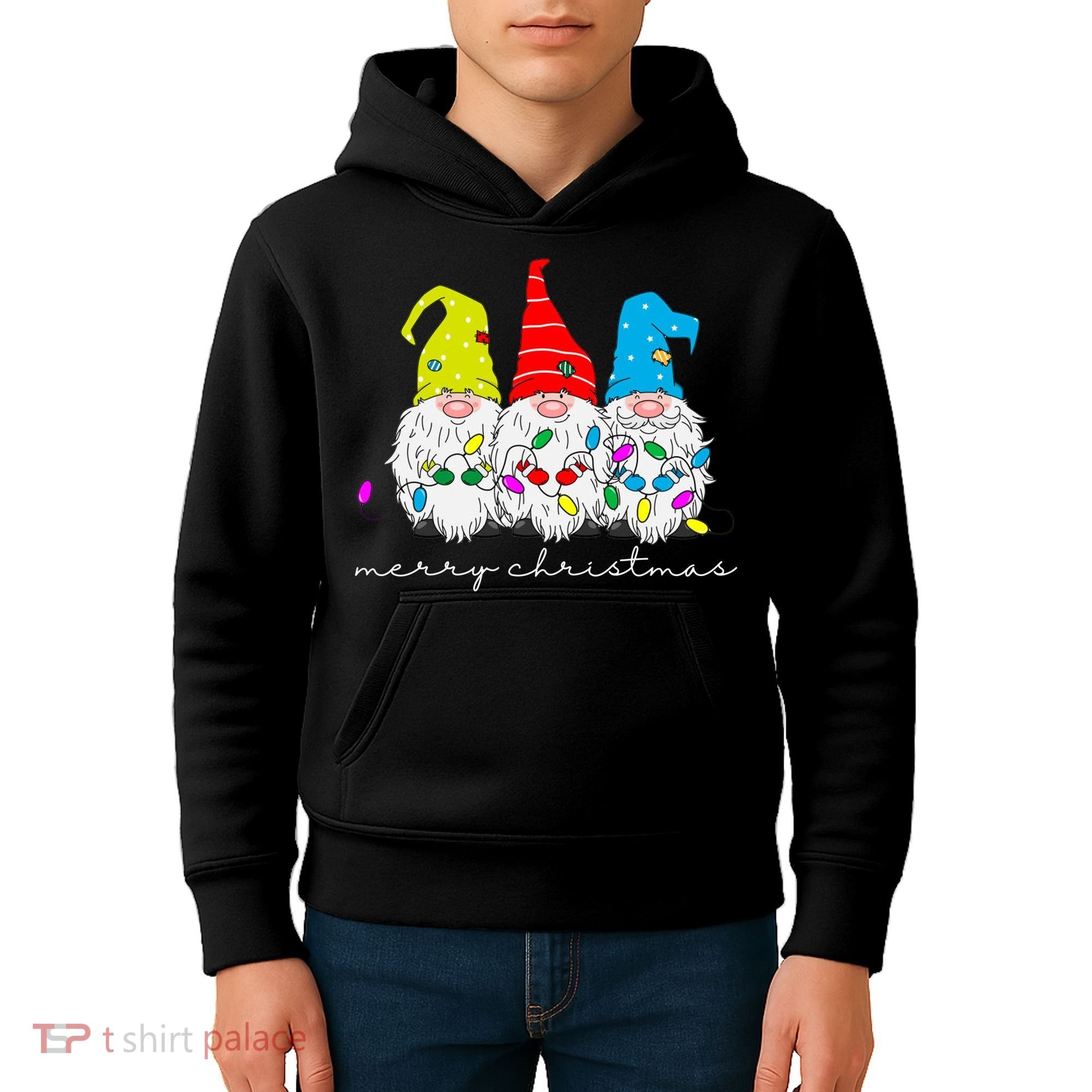 Merry Christmas Gnome Kids Hoodie