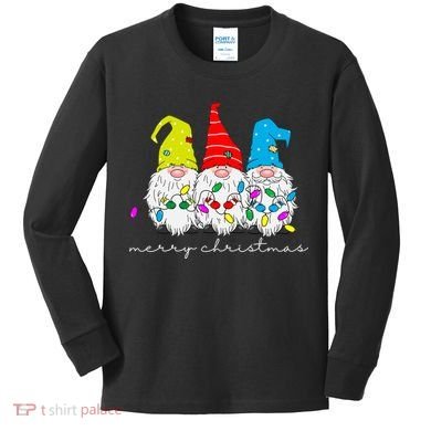 Merry Christmas Gnome Kids Long Sleeve Shirt