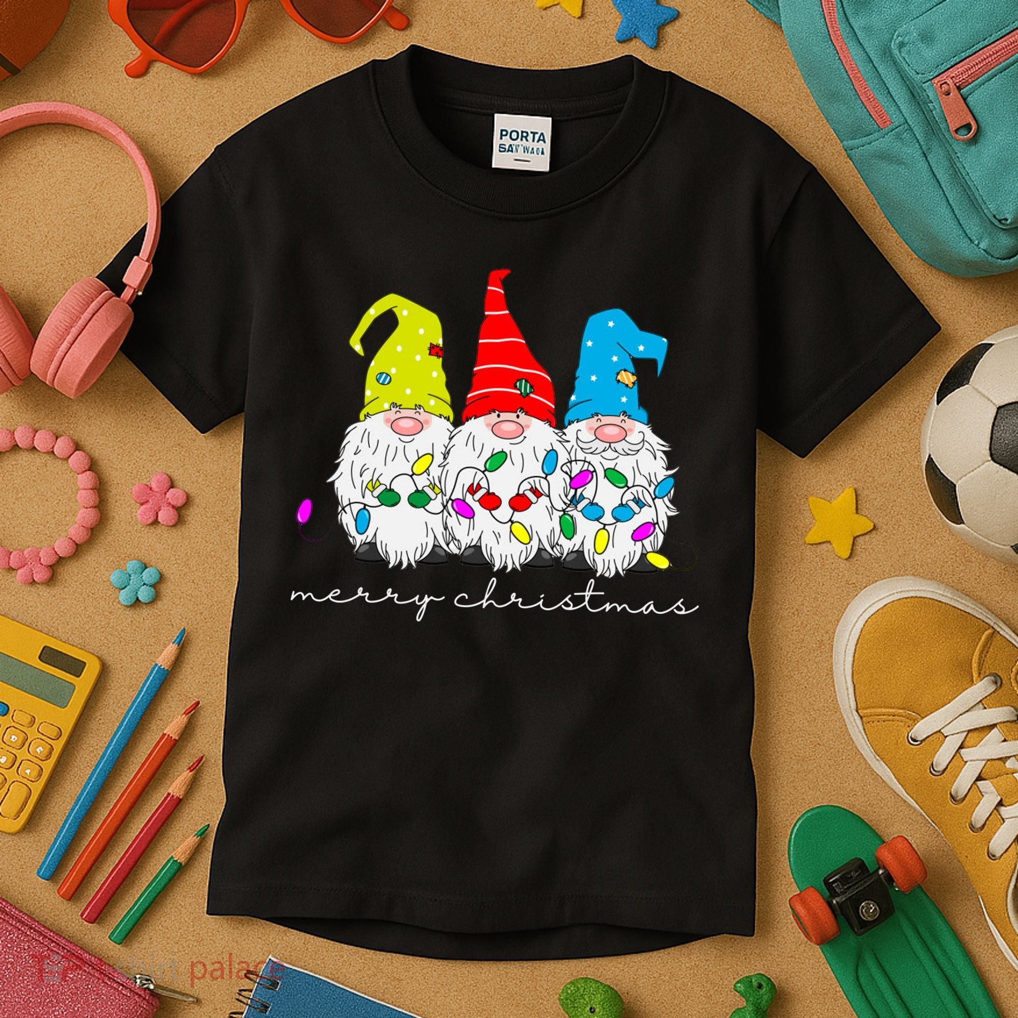 Merry Christmas Gnome Kids T-Shirt