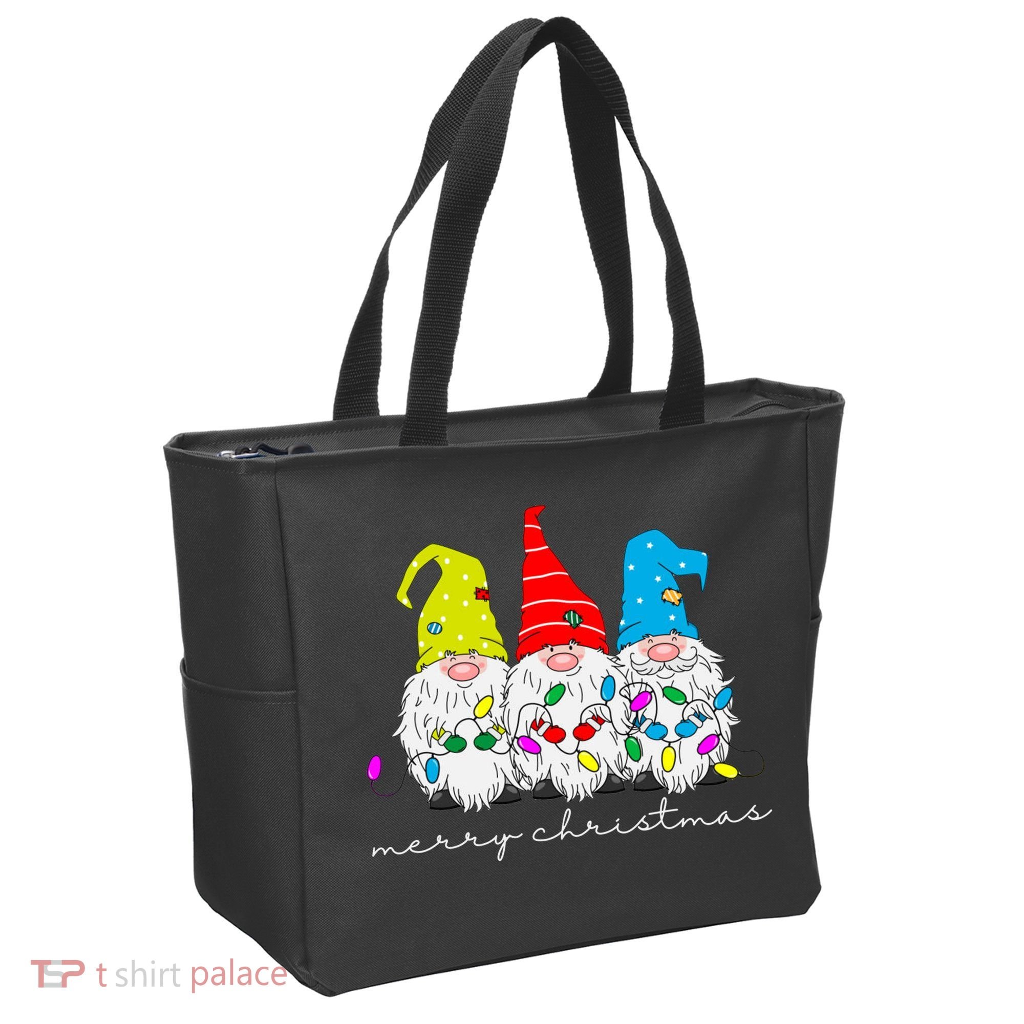 Merry Christmas Gnome Tote Bag