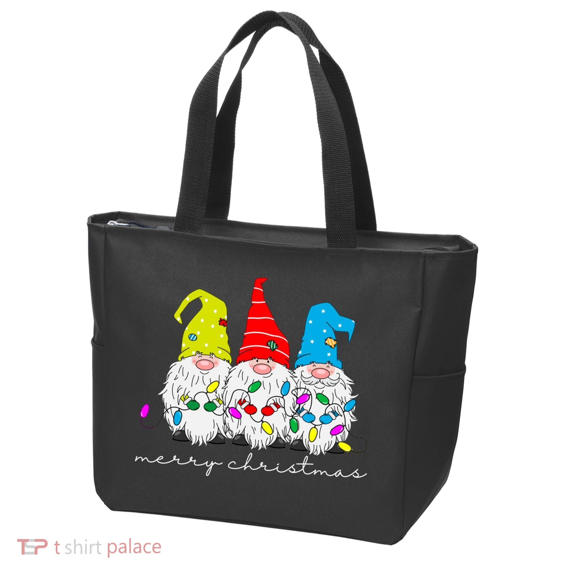 Merry Christmas Gnome Tote Bag