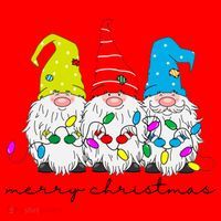 Merry Christmas Gnome Santa Hat thumb 1