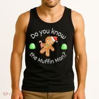 Merry Christmas Gingerbread Do You Know The Muffin Man Tank Top thumb 3