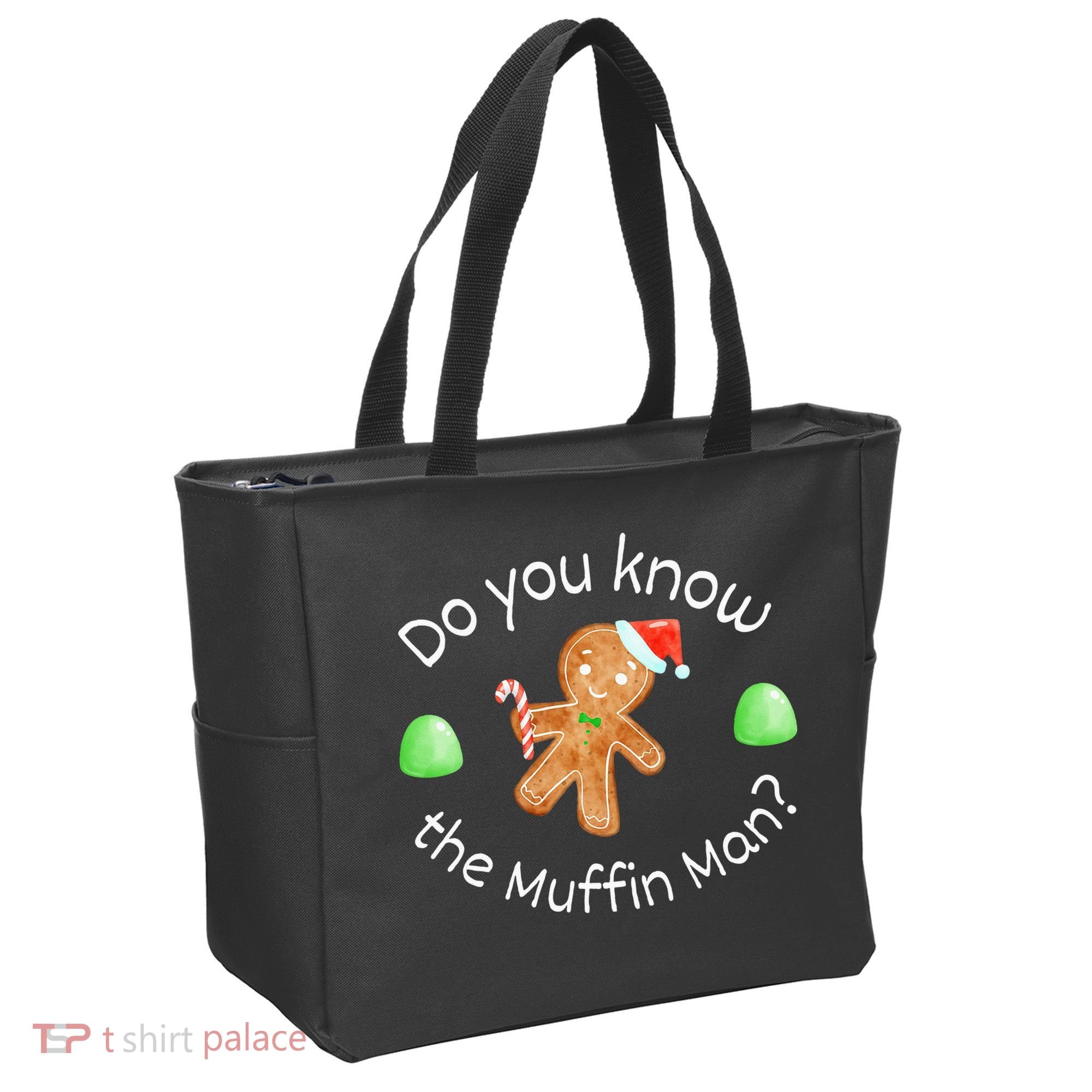 Merry Christmas Gingerbread Do You Know The Muffin Man Tote Bag