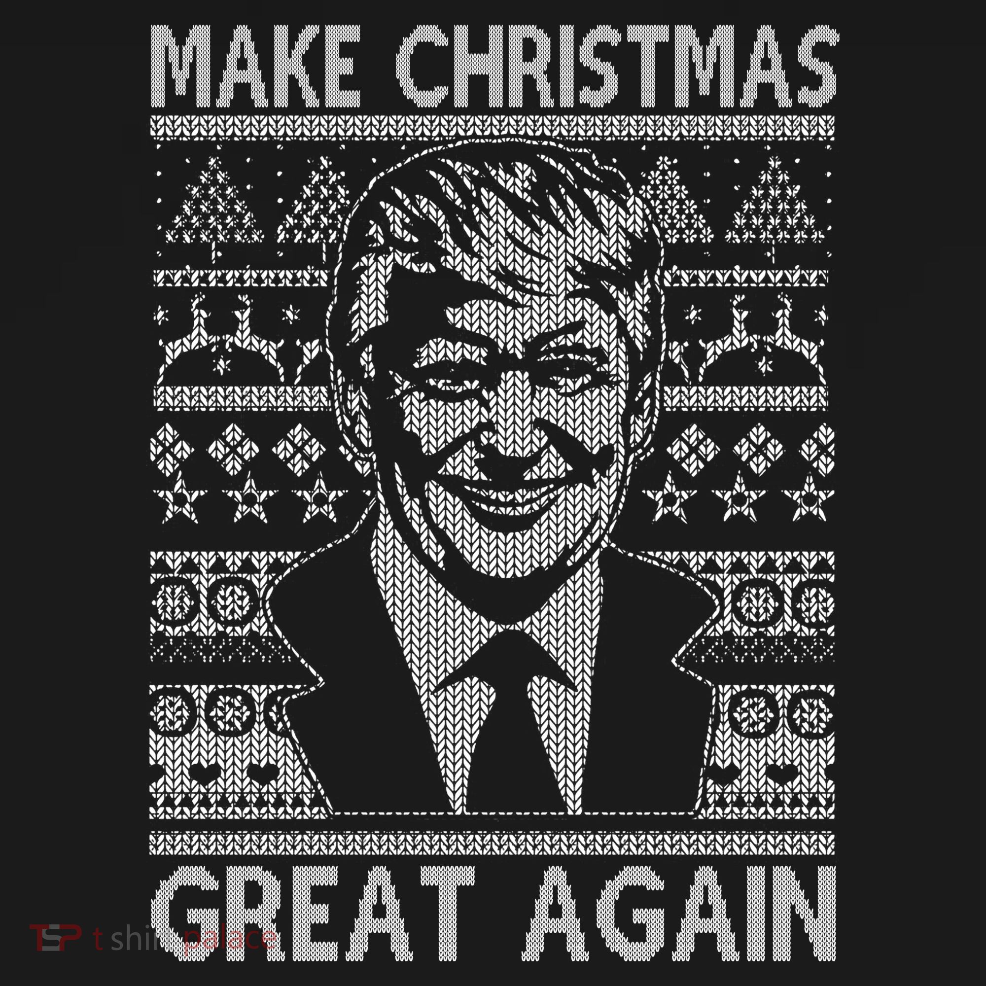 Make Christmas Great Again Funny Trump Ugly Backpack