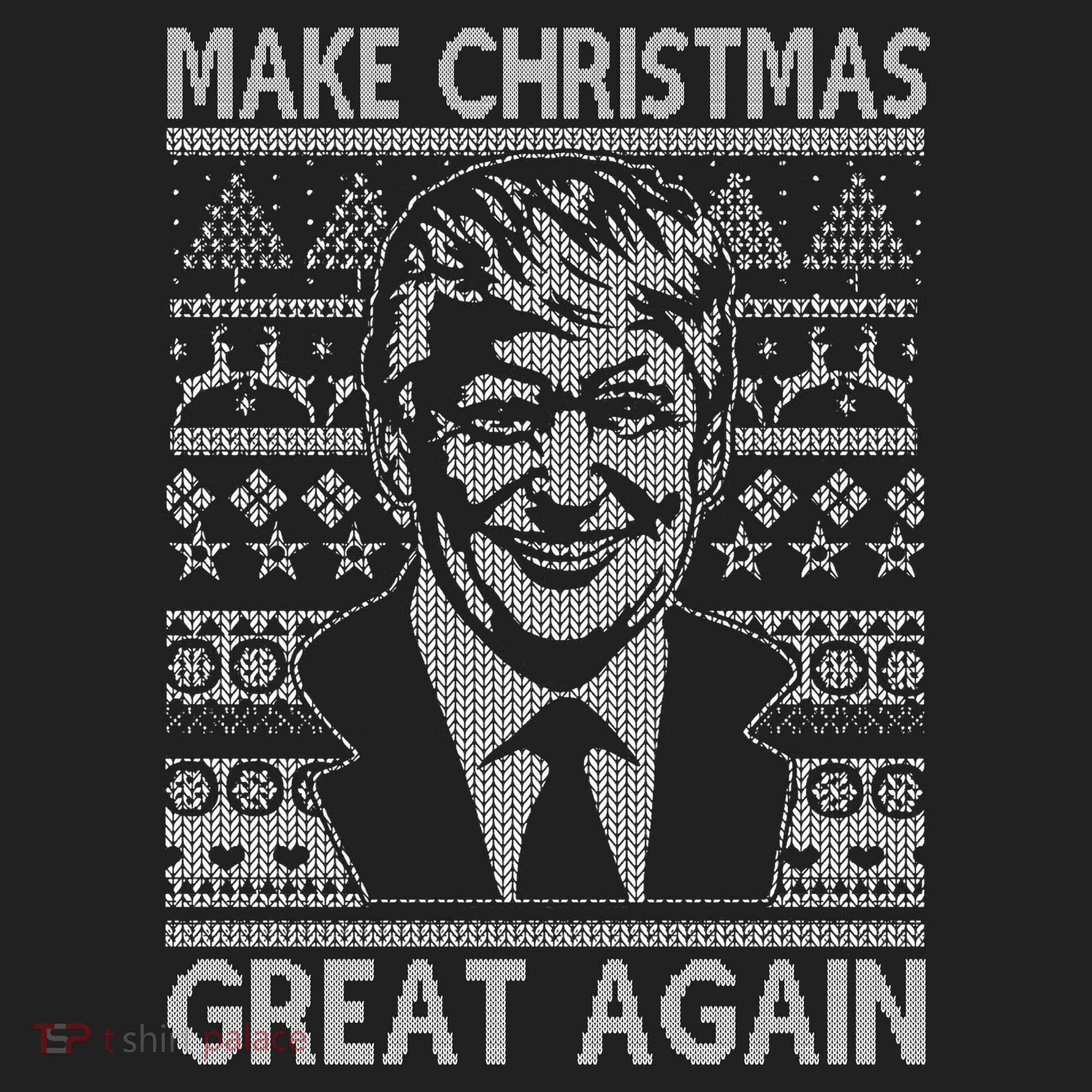 Make Christmas Great Again Funny Trump Ugly Beanie