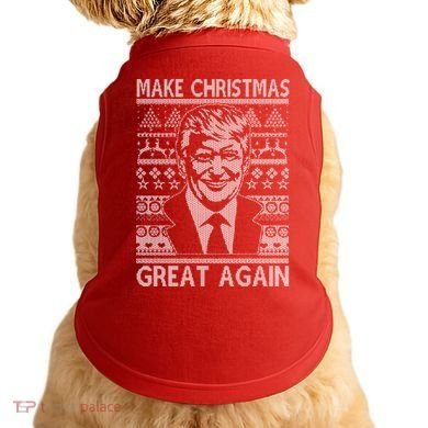 Make Christmas Great Again Funny Trump Ugly Doggie Tank