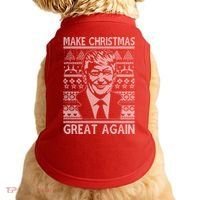 Make Christmas Great Again Funny Trump Ugly Doggie Tank thumb 0